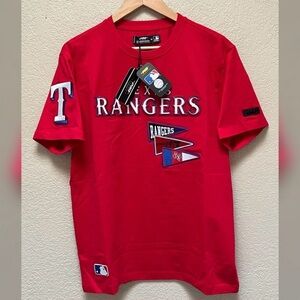 Texas Rangers Baseball Team Red Color Embroidered Logo T-Shirt Size M